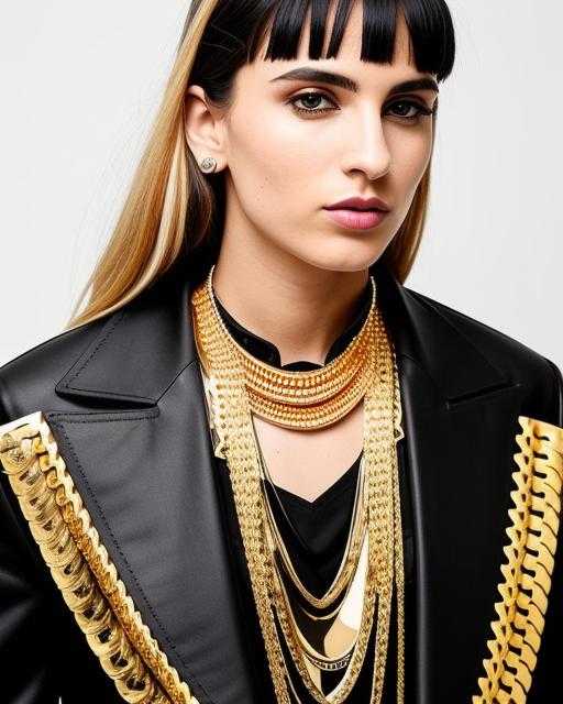 Golden Metal Heavy Necklace