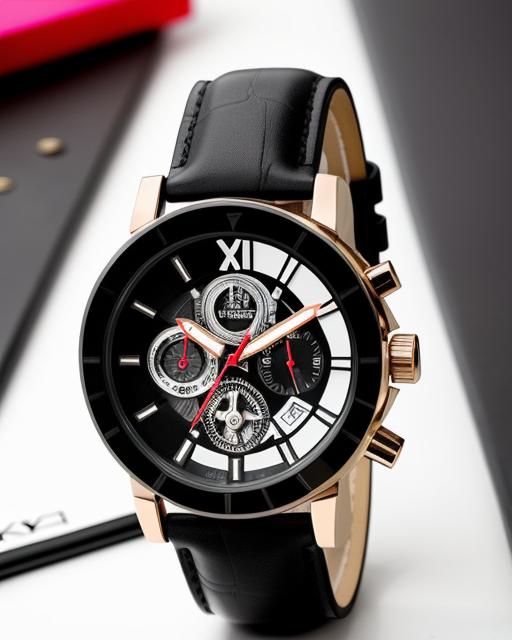 Multi-Functional Working Black Analog Watch