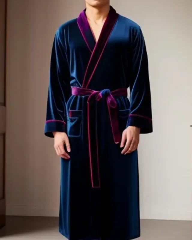 Velvet Bathrobs for men