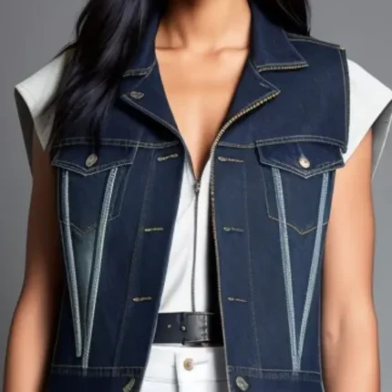 Women Denim Waistcoat