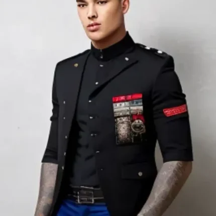 Military style short sleeve jacket
