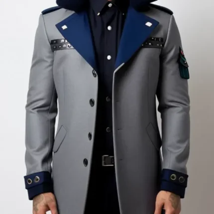 Contrast coat jacket