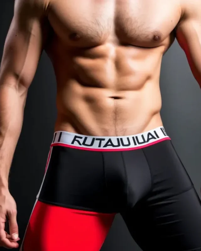 Contrast panel boxer briefs