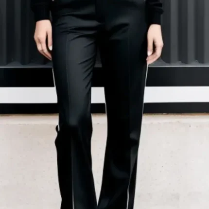 Straight leg black trouser
