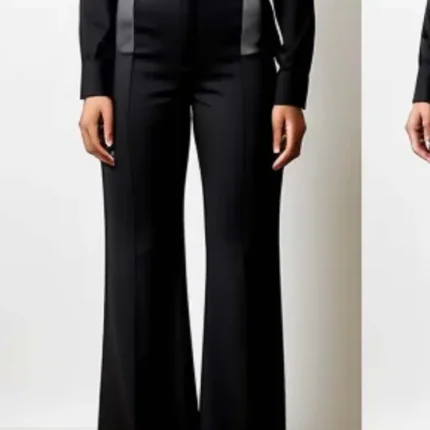 Wide leg black trouser