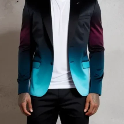 Tailored ombre jacket