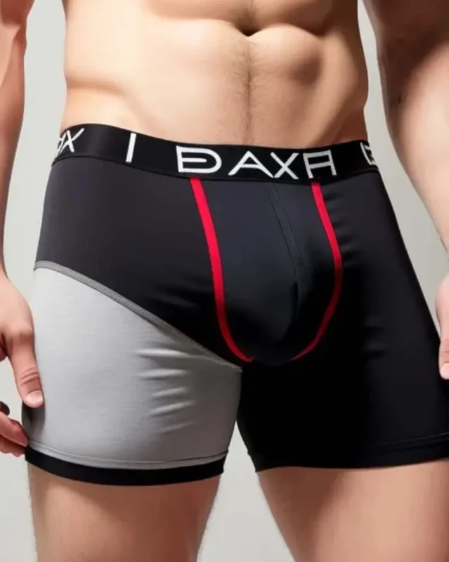 Contrast colour block boxer briefs