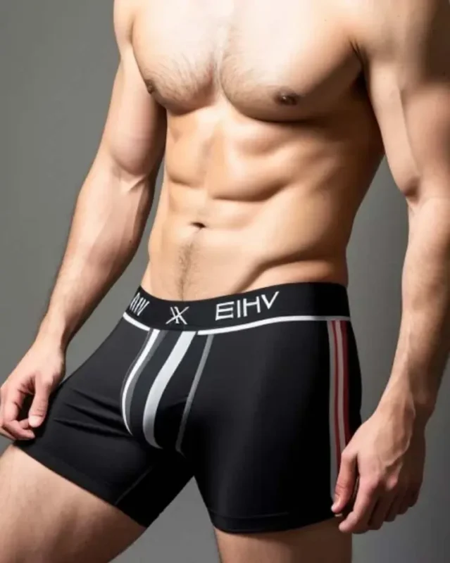 Contrast stripe boxer brief