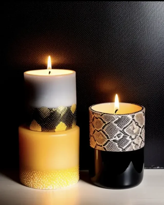 Two tone candle