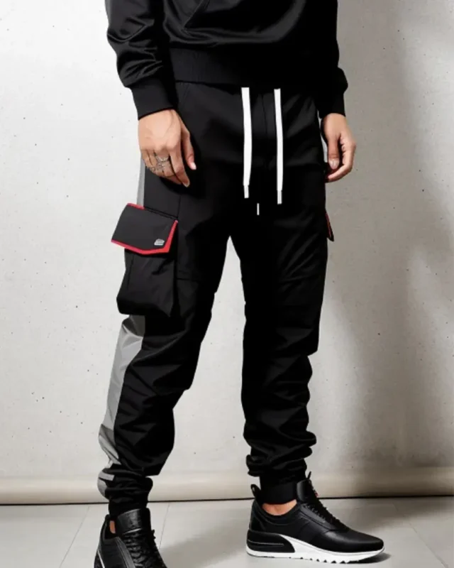 Contrast sport workwear trouser